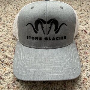 Stone Glacier Gray and Cream Trucker Hat